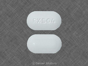 watson 540 white oval pill